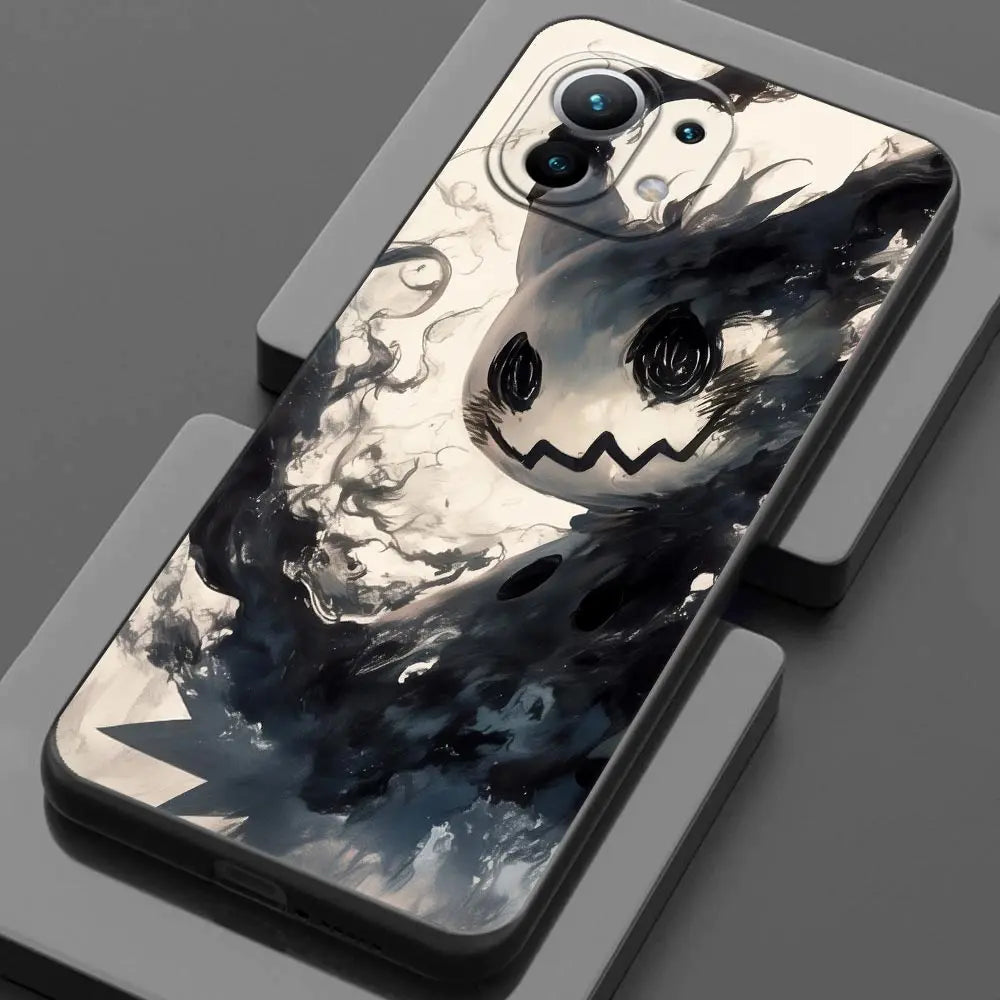 Pokemons Umbreons Gengars Draw For Xiaomi 15 Ultra 11T 12T 13T 14T Pro Phone Case POCO X7 M7 F7 Pro F5 F6 M6 X6 Bulbasaur Cover