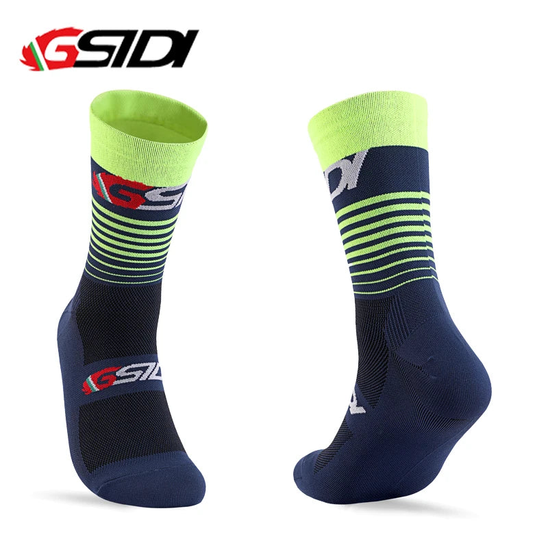GSTDI New Cycling Socks High Quality Compression Men  Bike Outdoor Women Running Professional Sports Running