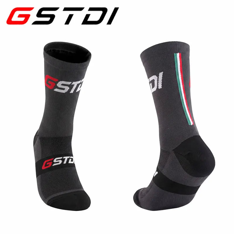 GSTDI New Cycling Socks High Quality Compression Men  Bike Outdoor Women Running Professional Sports Running