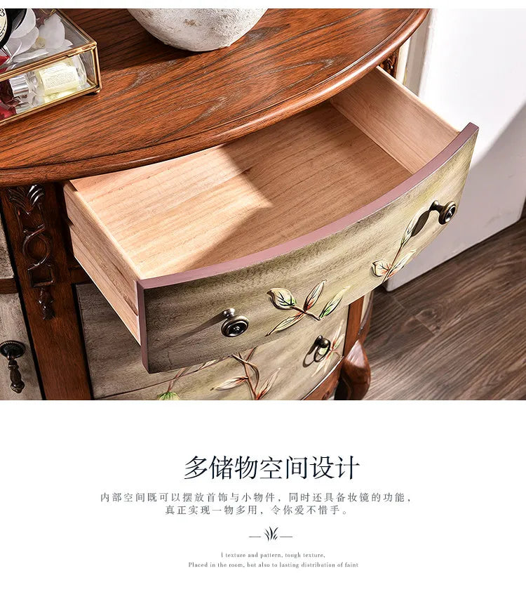 Bedroom With Drawers Living Room Cabinets Round Quality Delicacy Tiny Cute Display Cabinet Modern Nordic Szafka Home Furniture