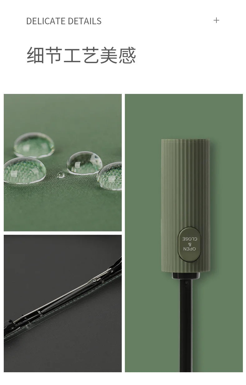 2026 Automatic Umbrella Sunshade for Men and Women 10 Umbrella Bones Black Glue Sunscreen Anti-ultraviolet Sun Umbrella