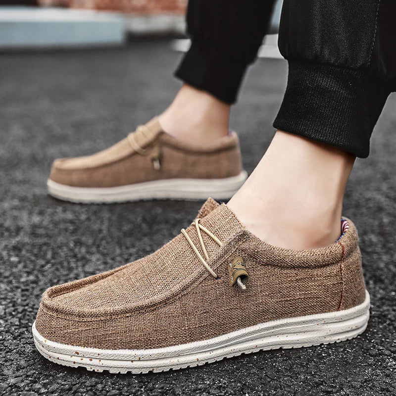Men's Mesh Loafers Autumn Mens Vulcanized Shoes Breathable Lightweight HikingOutdoor Sports Shoes Zapato Abierto Scarpa Aperta