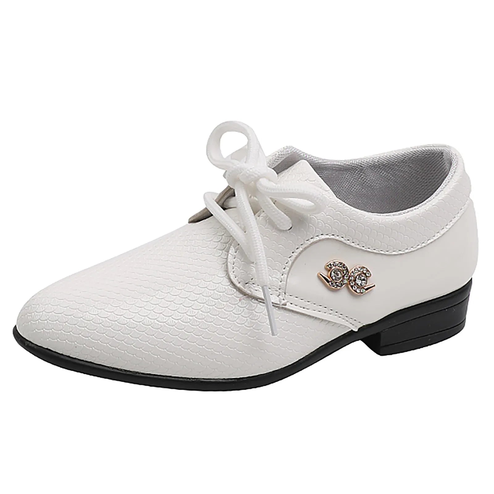 Shoes Light up Boys Leather Shoes Spring And Autumn Stylish UK Wind Lace Up Children'S Single Shoes Shoes for Middle School