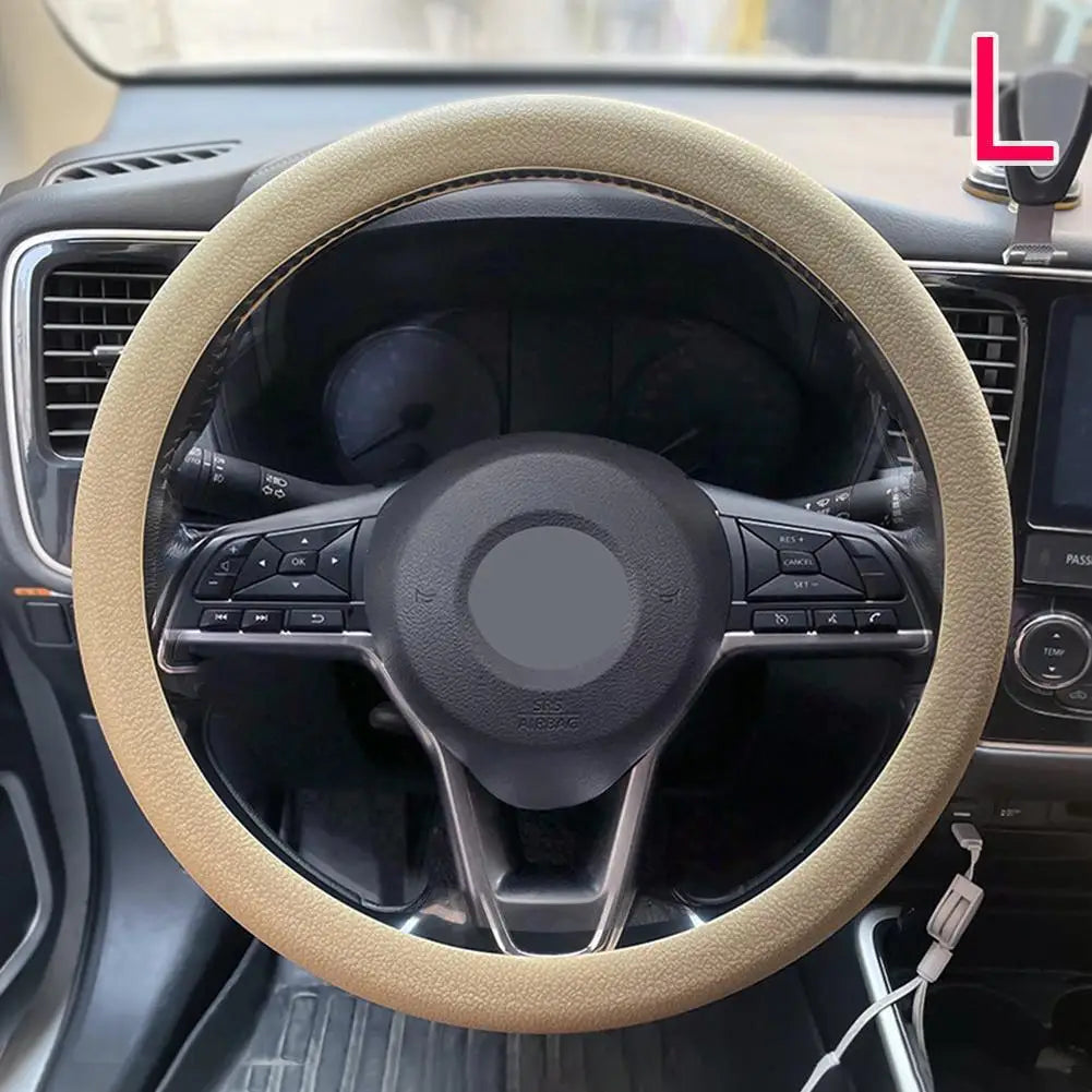 19 Color Car Silicone Steering Wheel Cover For Summer Fashion Sweat Absorbent Non-slip Handle Cover General DIY Parts