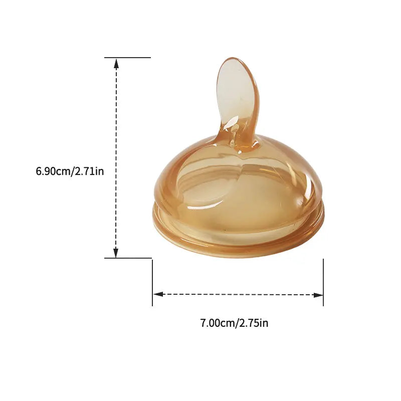 1 Pc 7cm Wide Big Mouth Nipple Pacifier 100% Bpa Free Spoon Straw Nipple Head Gravity Ball Replacement Head For Baby Milk Bottle