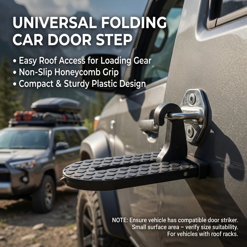 Foldable Car Roof Rack Step Car Door Step Multifunction Universal Latch Hook Foot Pedal Safety Car Accessories