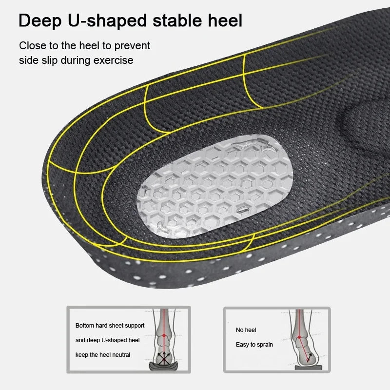 Shock-absorbing sports insole men and women arch support Orthopedic insoles Breathable comfortable running Shoe Pads 2Pcs/4Pcs