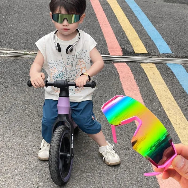 Children Sports Sunglasses UV400 Shades Anti-Ultraviolet Windproof Eye Protection Eyewear Outdoor Travel Goggles for Kids