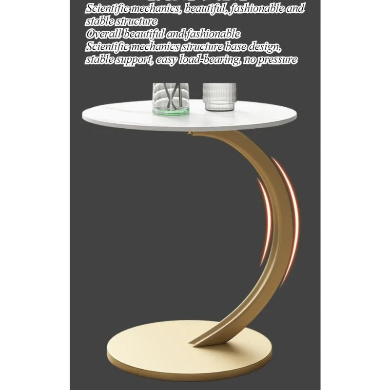 Coffee table small table removable sofa side table living room minimalist round table bedside table side table shelf minimalist