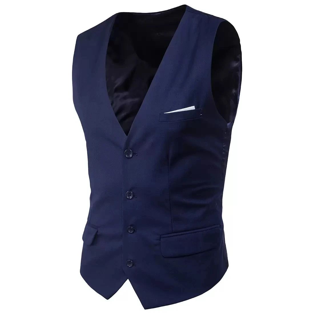 High Quality Men Suit Vest Waistcoat Business Casual Slim Groom Groomsman Wedding Men's Dress Blazer Vests Formal Party Dress