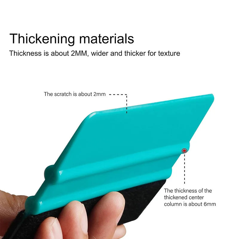 Felt Edge Squeegee Window Tinting Tool Car Vinyl Wrap Scraper Plastic Spatula Scratch Free Film DIY Squeegee Wallpaper Smoothing