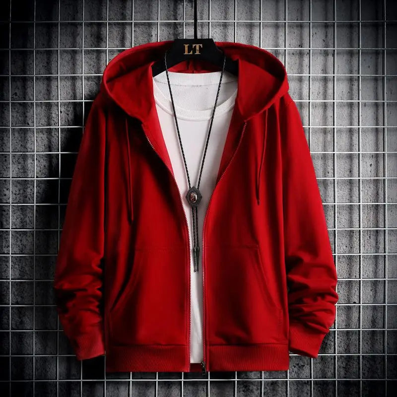 2025 Winter Windproof Hoodie - Men's Sherpa Lined Sweatshirt Thermal Zip Up Outerwear Streetwear S-5XL