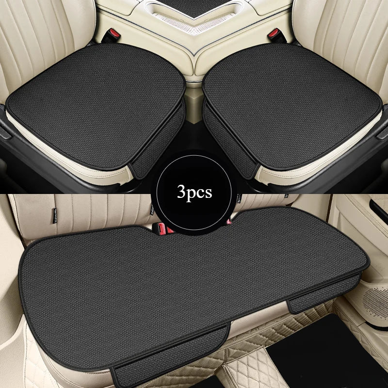 Breathable Ice Silk Car Seat Cushion Non-slip and Wear-resistant  Car Seat Cover, Square / Long / 3-Piece Set Available