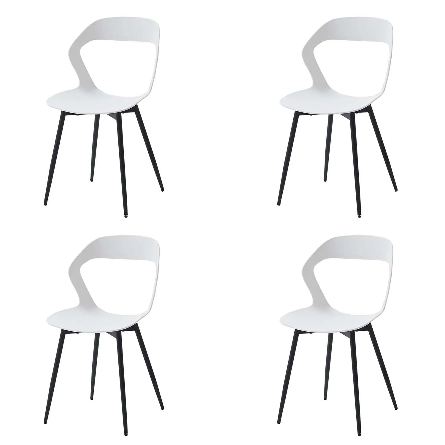 Set of 4 / 6 Scandinavia Dining Chairs for Dining Room Furniture Chair Nordic Designer Creative Household Backrest Chair