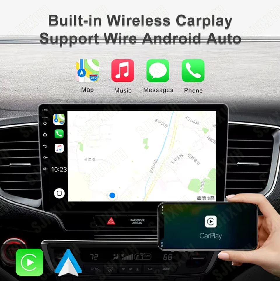 Car DVD Android 16 Radio Stereo For Fiat 500 2007-2015 Auto Multimedia Player GPS Navigation Head Unit High-Performance WIFI