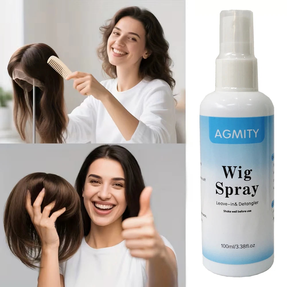 Wig Care Spray Leave-in Conditioner Moisturizing Smoothing Anti-frizz Detangle Soften Repair For Human Hair & Synthetic Wigs
