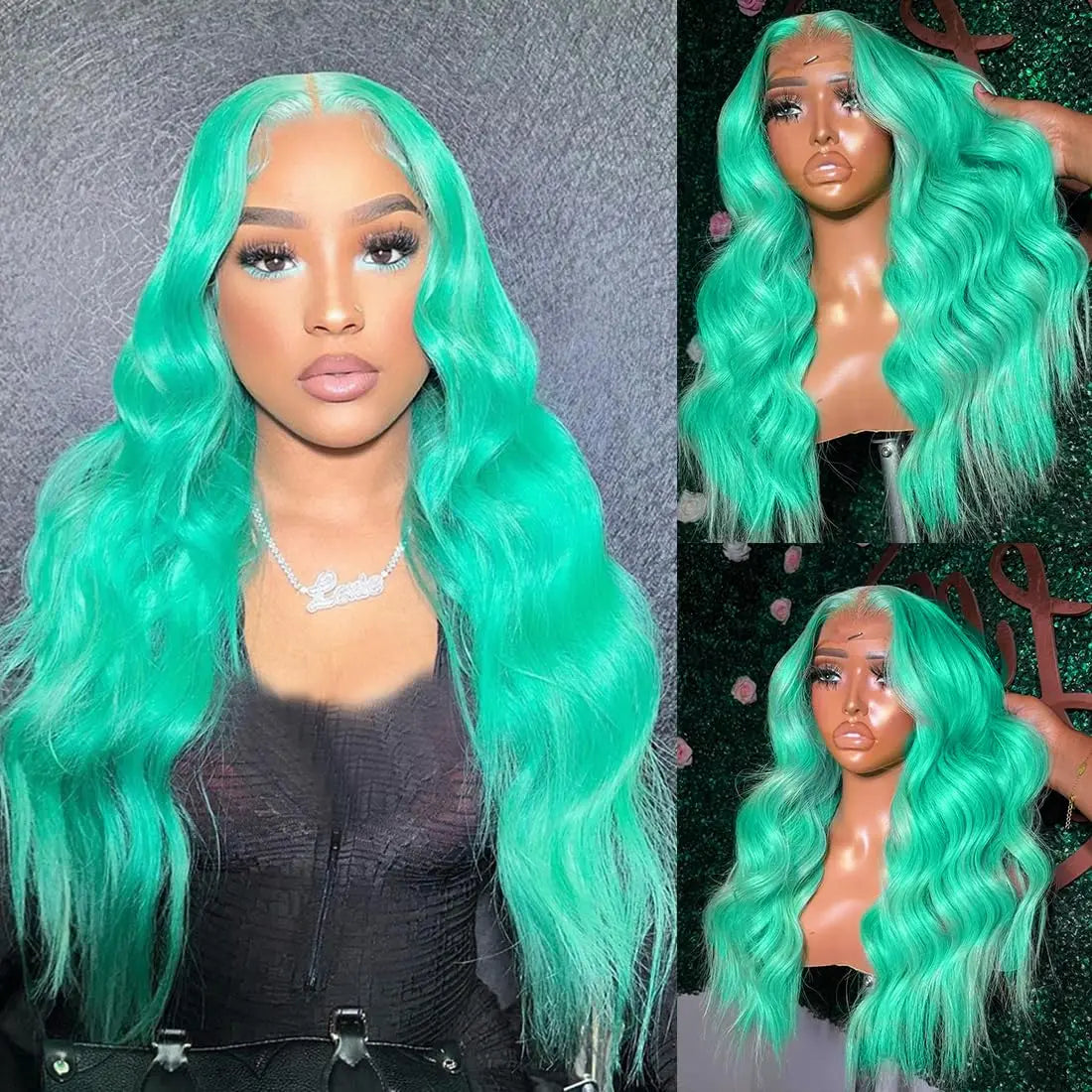 Silver Grey Brazilian Human Hair Wig 13X6 HD Transparent Lace Front Pre Plucked 28 32 Inch 200% Density Body Wave Wigs For Women