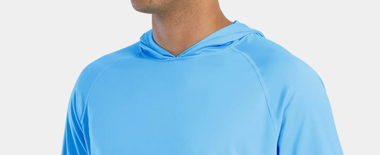 TACVASEN Sun Protection T-Shirts Mens Long Sleeve Hoodie Casual UV-Proof T-Shirts Breathable Lightweight Quick Dry T shirts Male