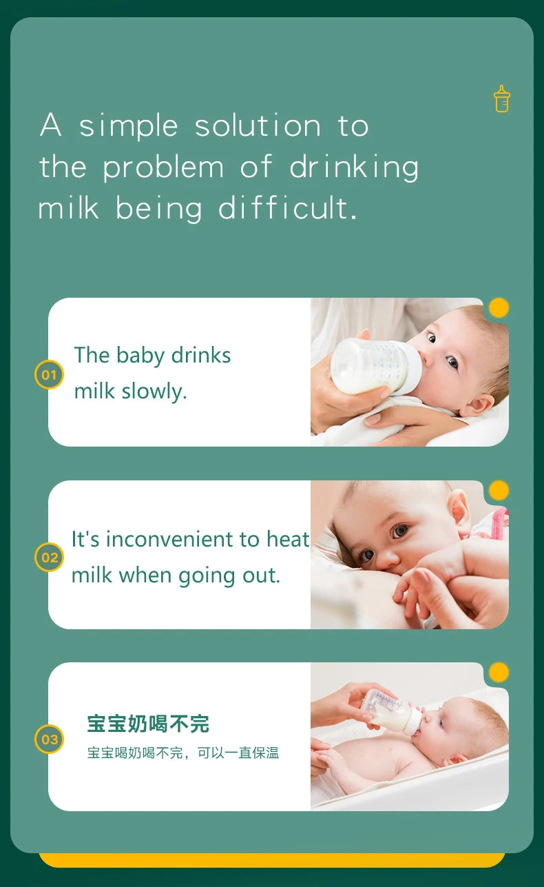 USB baby bottle heater, milk heater, baby milk heater thermostat, essential bottle warmer for outdoor use