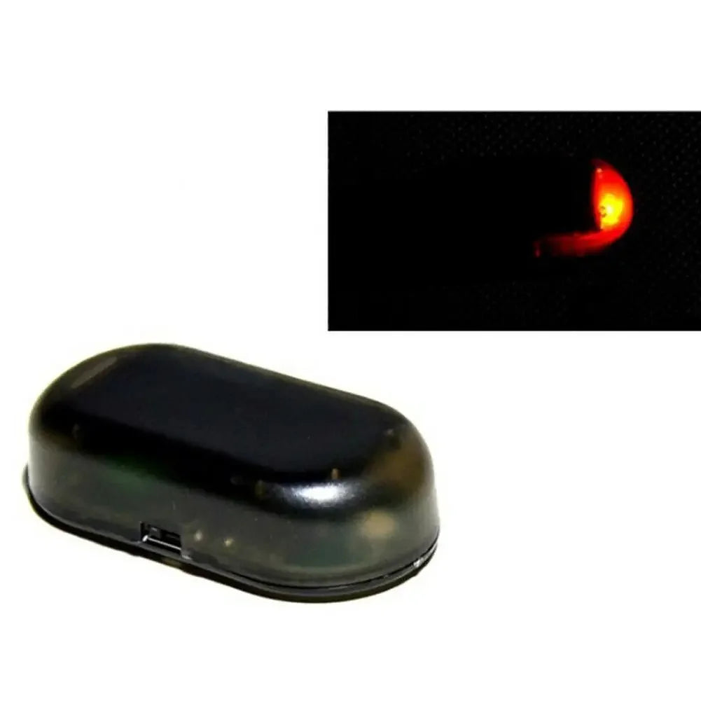 1Pcs Solar Powered LED Fake Car Alarm Simulated Dummy Security Light Wireless Flashing Anti-Theft Warning Caution Lamp for Auto