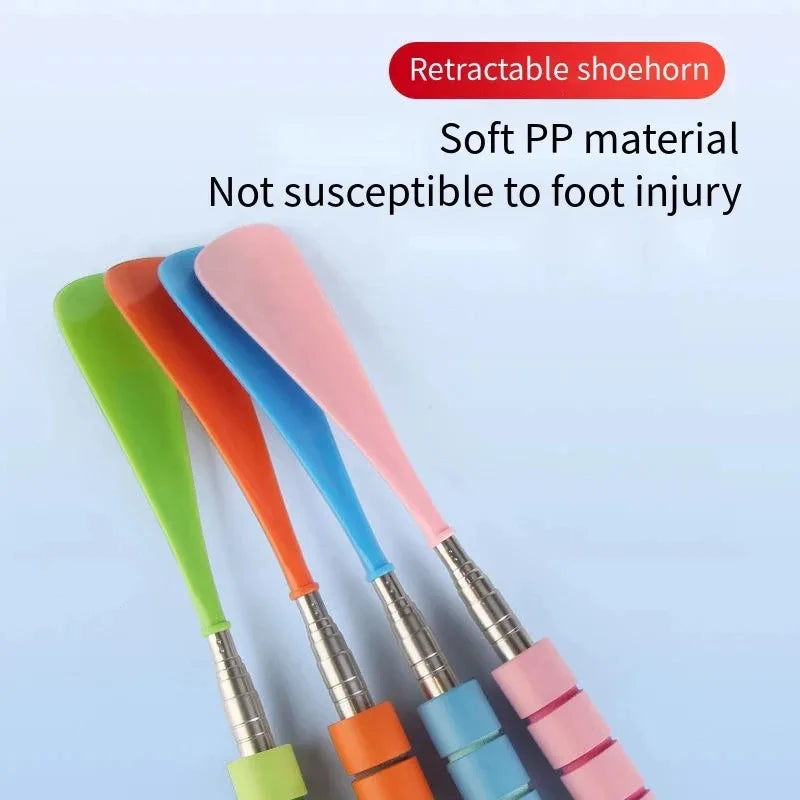 Best-Selling Stretchable Long Shoehorn 30cm-71cm Metal Shoehorn Pregnant Women And The Elderly Shoe Spoon Without Bending Shoes