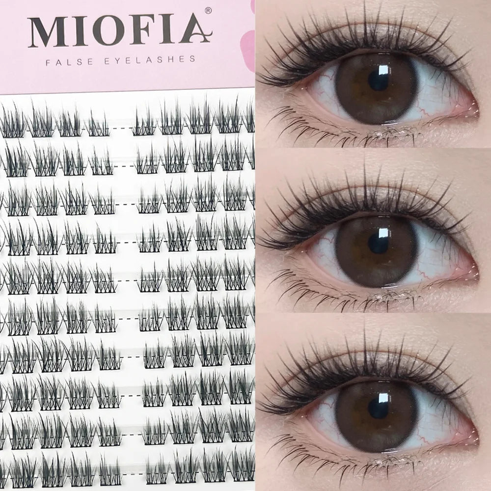 Large Capacity Fish Tail Fake Eyelashes Natural Russian Anime Eyelashes Natural Eyelashes Cosplay Single Cluster Fake Eyelashes