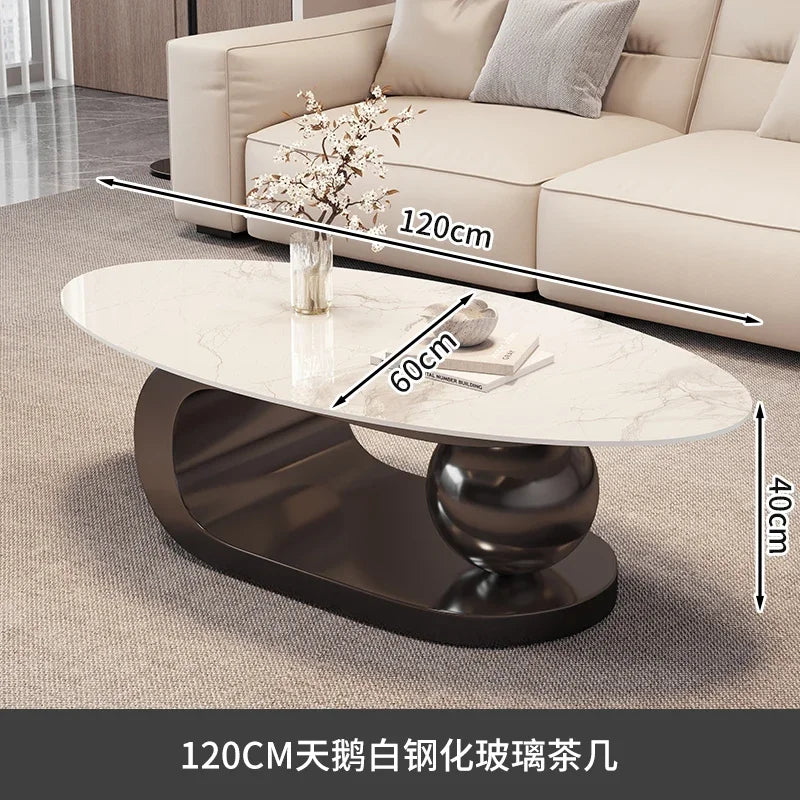 Round Trendy Coffee Table Exquisite Luxury European Trendy Coffee Tables Simple Beauty Mesa Auxliar Living Room Furniture