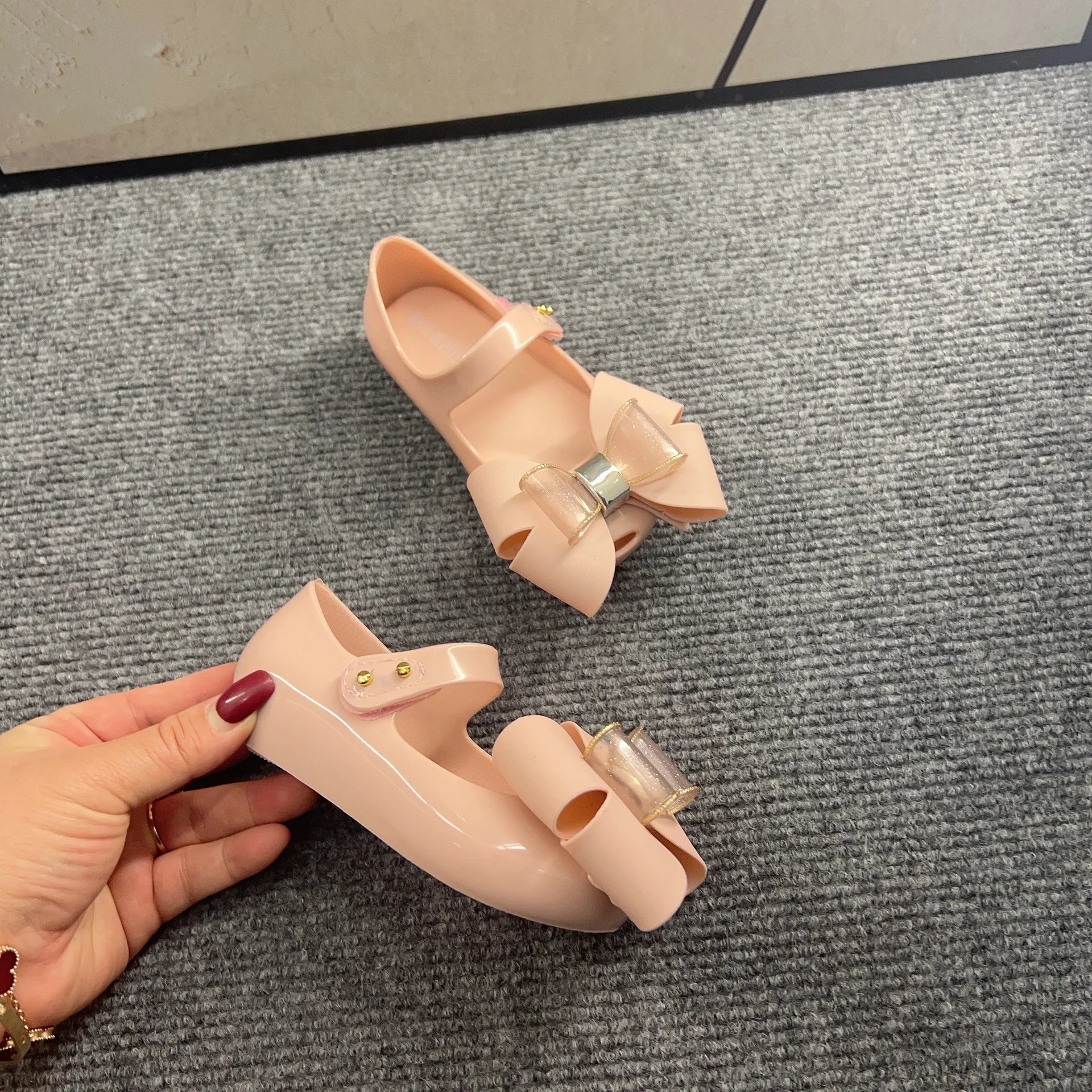 New Arrival 2025 Mini Melissa Children Sandals Hot Sale Kids Beach Shoes Big Girl and Boy Fashion Jelly Shoes