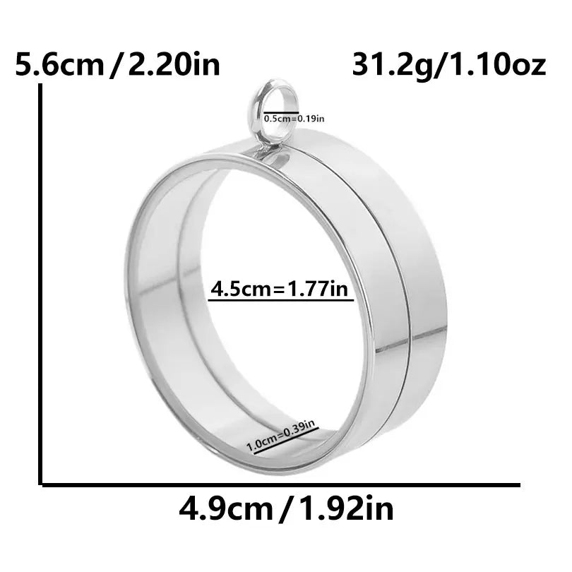 1Pc Stainless Steel Round Reliquary Photo Coin Holder Locket Pendant Openable Glass Cremation Urn Relicario Colgantes Jewelry