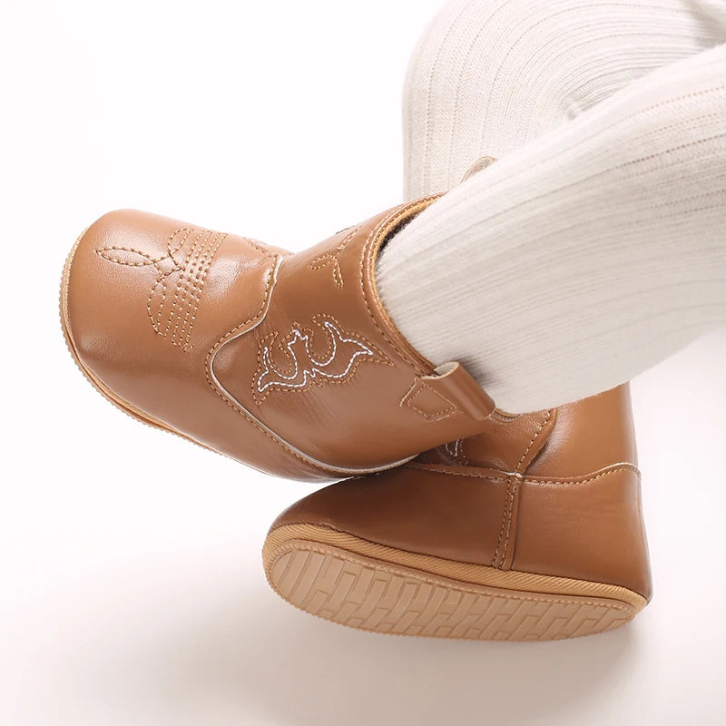 Newborn Baby Boots 0 12 Months Winter Denim First Walkers Boys Girls Warm Casual Western Style