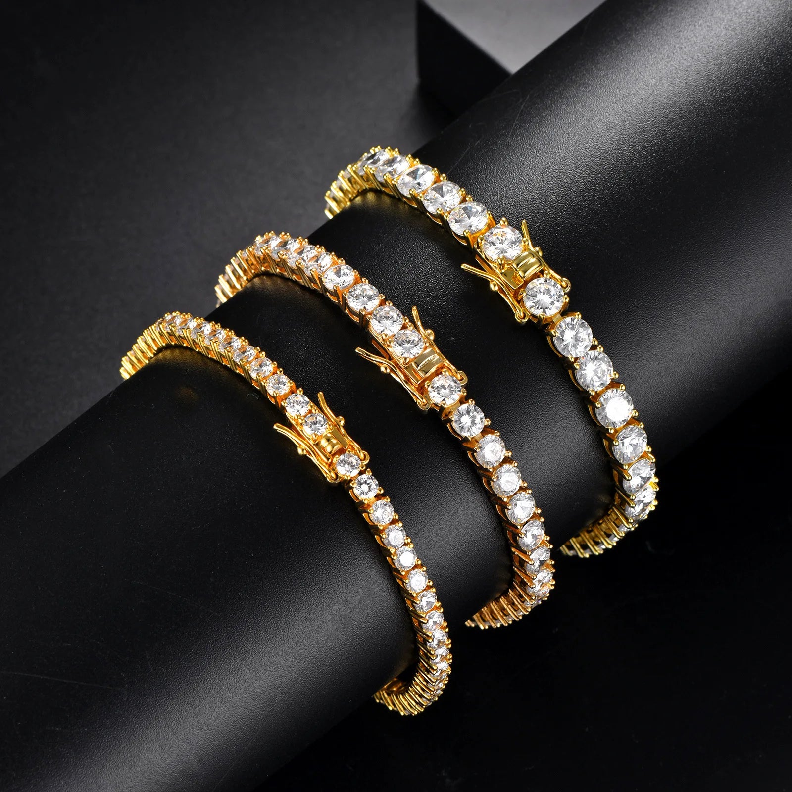 S925 Sterling Silver High Quality Fashionable  D Color VVS1 Full Moissanite Tennis Bracelet for Women Wedding Engagement Jewelry
