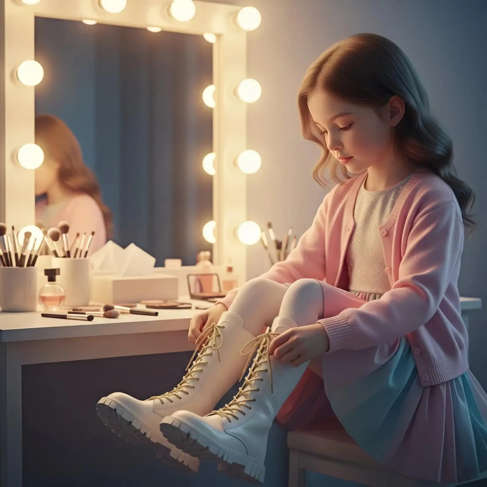 Girls Fashion Long Boots Simple Solid Color Soft Bottom Best Leather Kids Boots Girl Soft Comfortable Riding Daily Boots