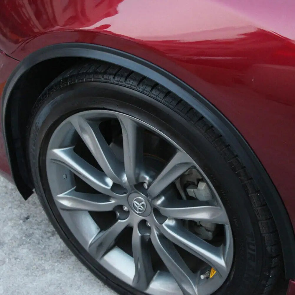 Car Splash Guard Fender Flare Extension Wheel Eyebrow Moulding Trim Wheel Arch Strip Extenders Trim Strip Stick out Edge SUV