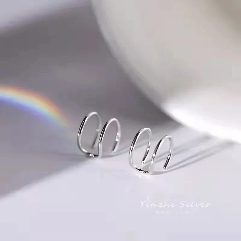 Stainless Steel Clip Earrings for Women High Quality Creative Simple C Non-Piercing Ear Clip Cuff Ear Buckle Trend Jewelry Gift