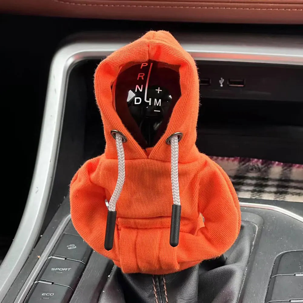Gear Shift Mini Hoodie Cover Shift Cover Gear Handle Decoration Fits Manual Automatic Universal Car Shift Lever Interior Decor