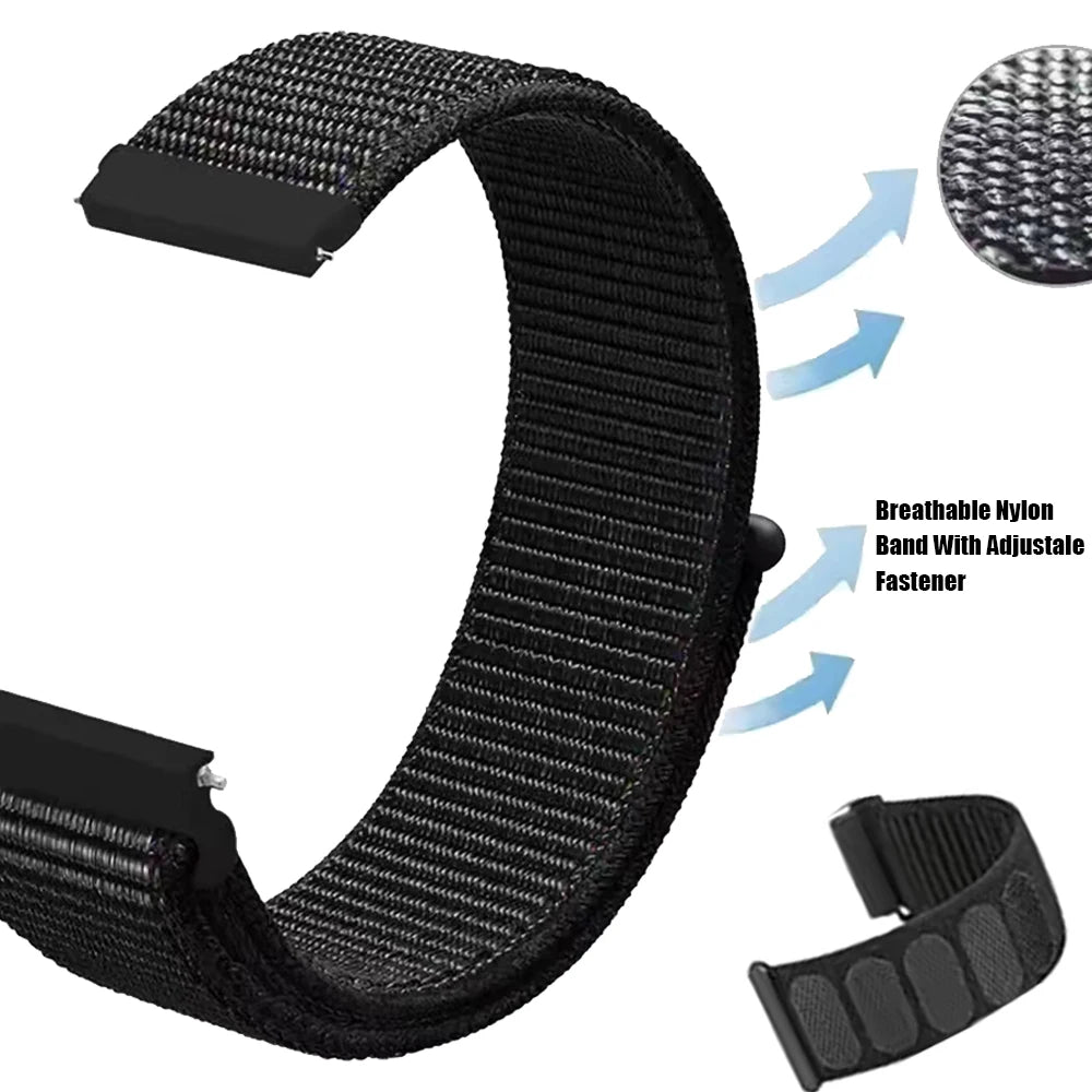 Nylon Strap For Xiaomi Watch 5/ 2 Pro/color 2/S1 Active S2 S3 S4 Sport Braided Bracelet For Xiaomi Watch 22mm Breathable Bands