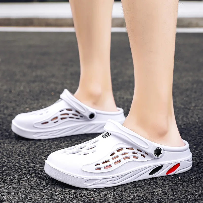 Plus Size 47 48 49 Men Summer Clogs Sandals EVA Slippers Men and Women Garden Shoes Beach Sandals Couple's Outdoor House Slides