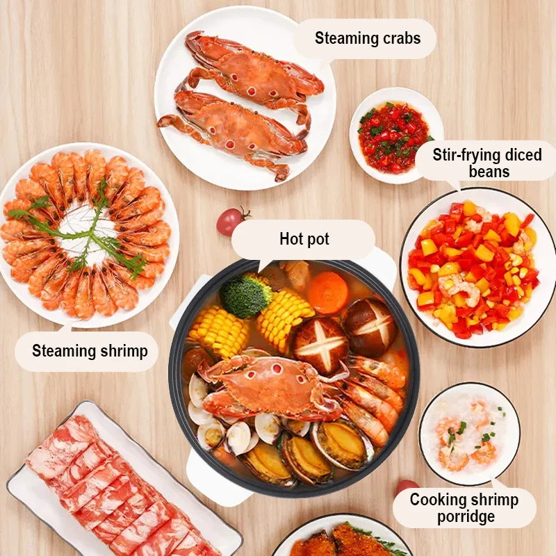 220V Electric Cooker Non-stick Cooking 3.5L Hot Pot Multifunction Electric Cooker Smart Rice Pot For Home Electric Hot Pot