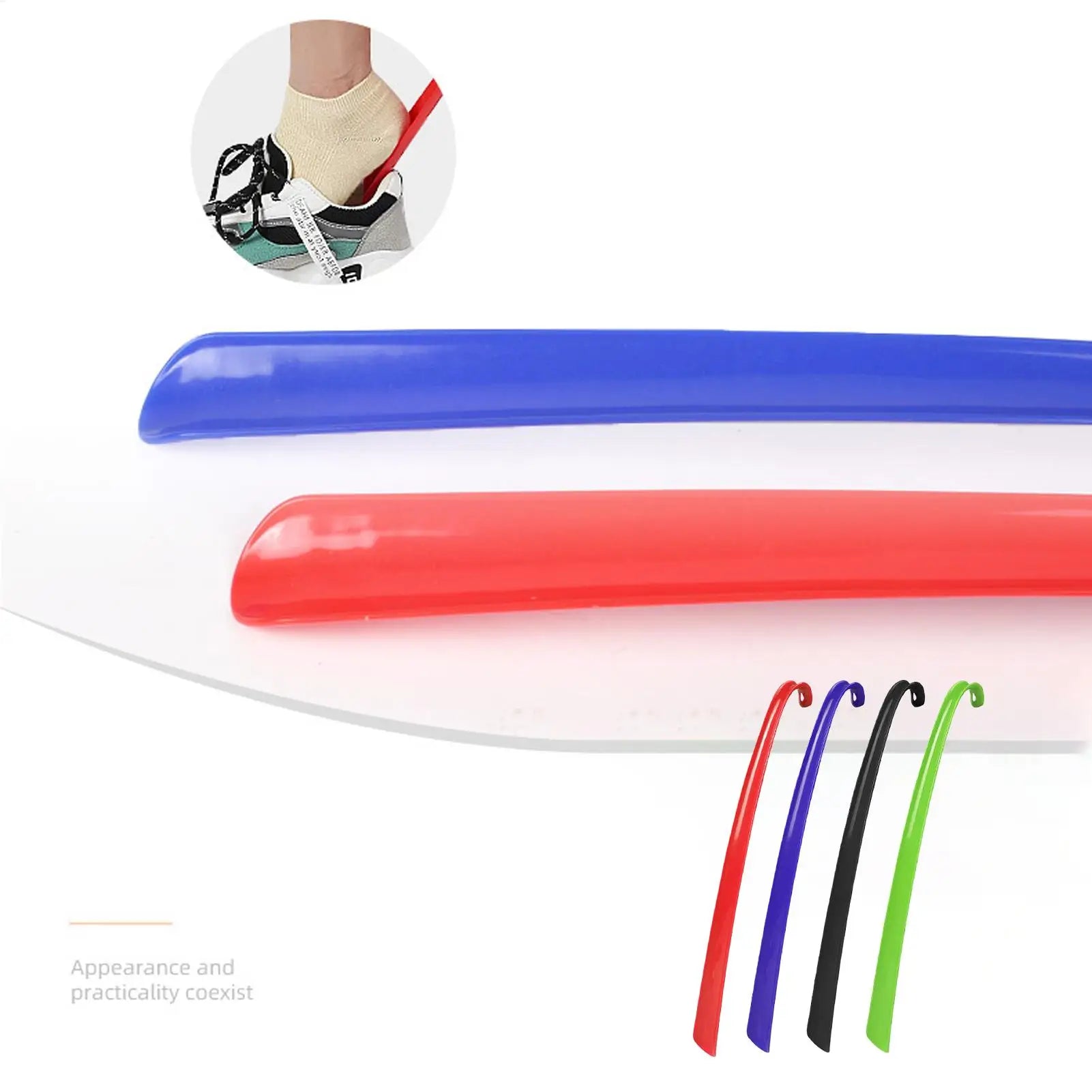 42.5x4x2.2cm Easy To Use ABS Long Handle Shoes horn Artifact Pull Pumping Shoes Professional Women Men Shoe Horn Shoes Spoon