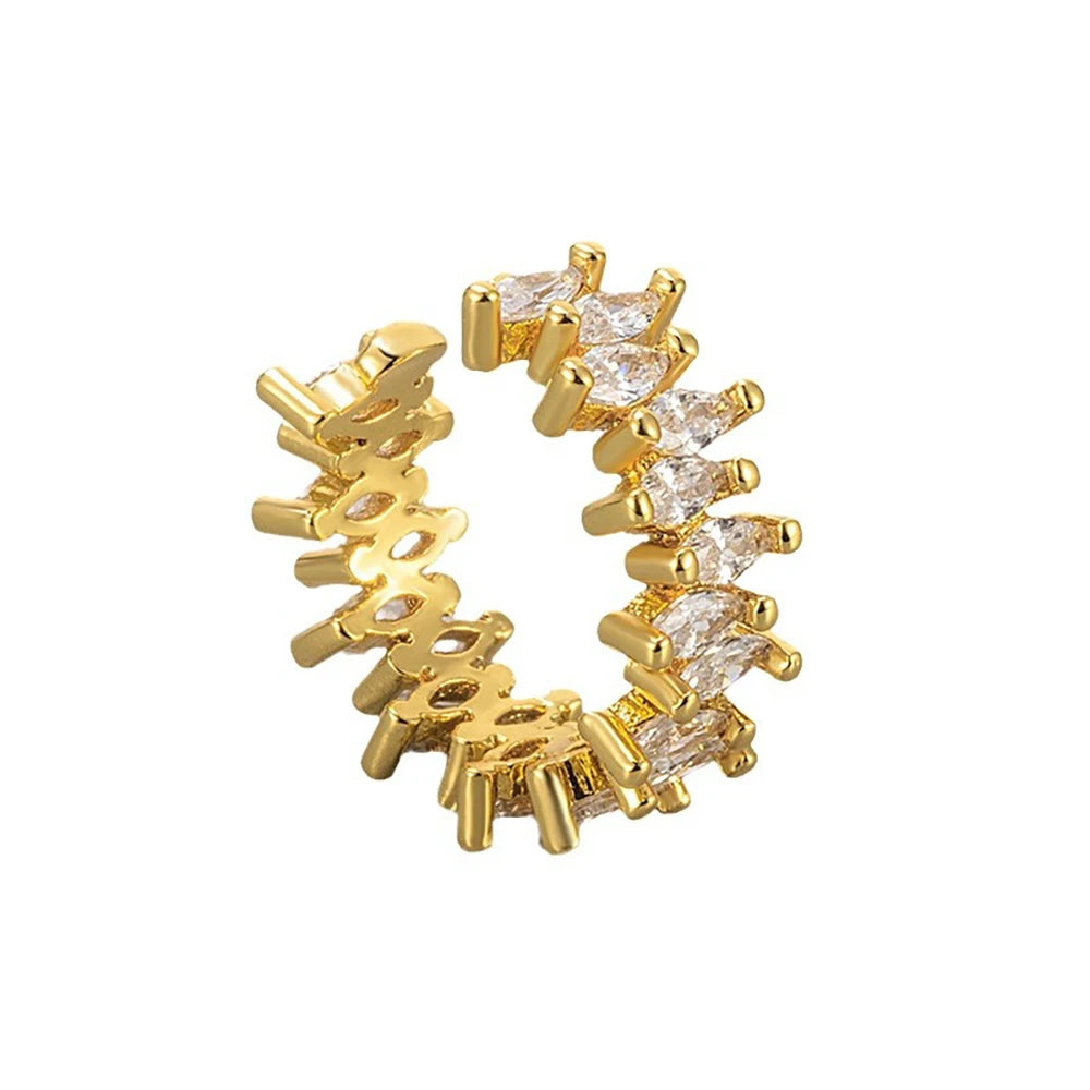 1Pc Hot Sale Horse Eye Zircon Earcuff Clips On Earring for Women Girls No Fake Piercing Cartilage Earrings Ear Ring Without Hole