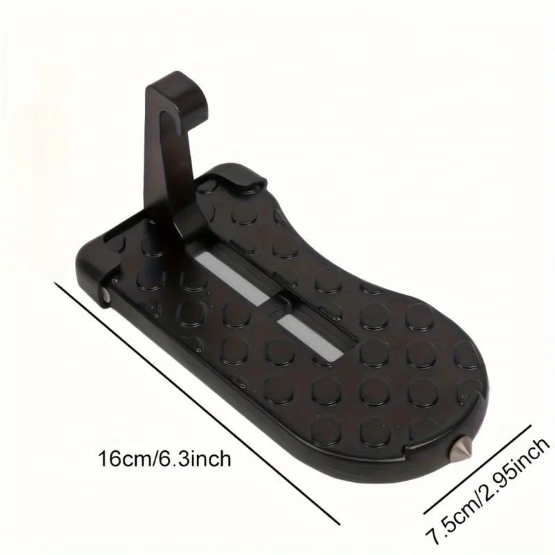 1 Aluminum Alloy Car Door Foot Pedal Assist Hook Top，Foldable Roof Rack Door Step，Easy access to the car roof，Universal Car Moun