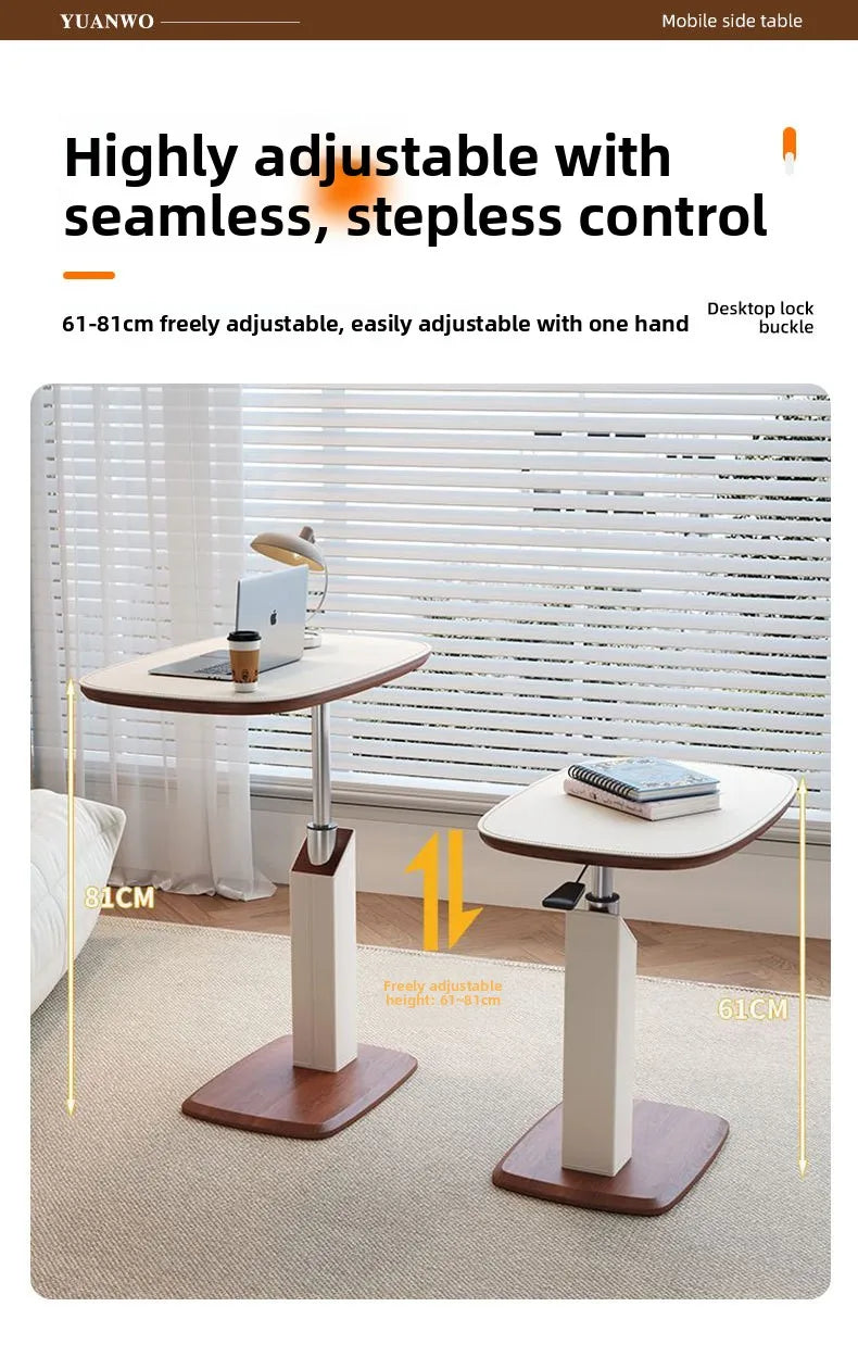 Lifting Bedside Table Movable Sofa Coffee Table Mobile Corner Jihu Rotating Living Room Computer Table Mini Small Side Table