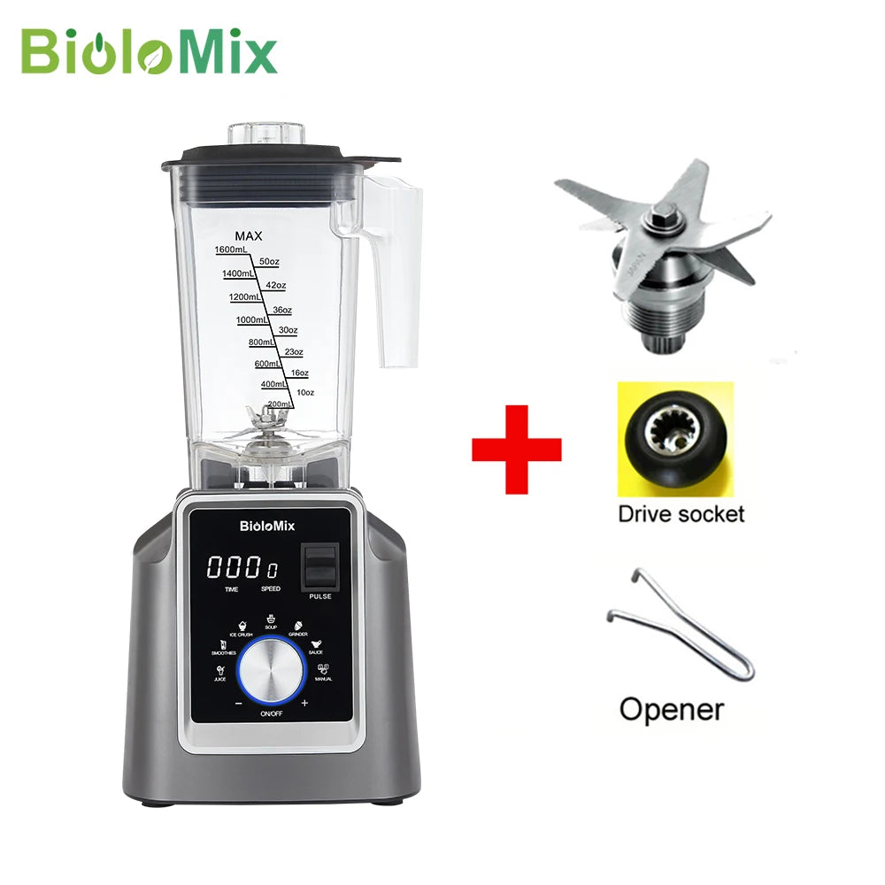 Biolomix Digital BPA FREE 2L Automatic Program Professional Commercial Blender Mixer Juicer Food Processor Ice Smoothies