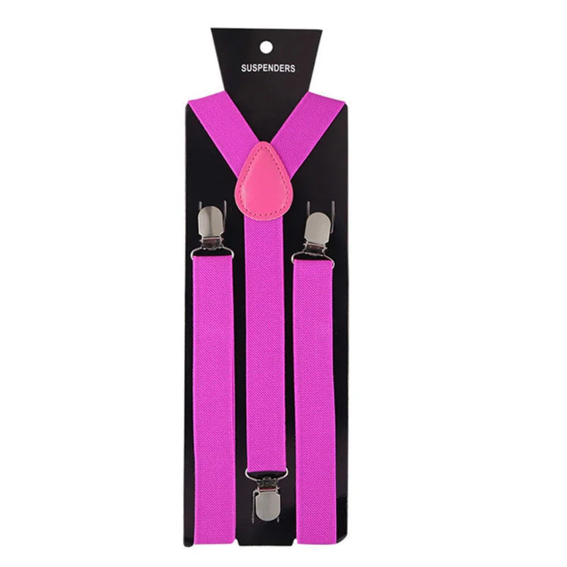 Suspenders For Men Pants Apparel Adult Suspender Man Shirt Dress Women Wedding Party Solid Colors Suit Skirt With Braces Straps
