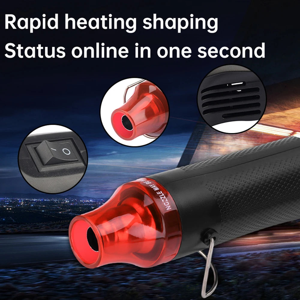 EU/US Hot Air Gun Soldering Temperature Blower Gun DIY Crafts Electric Power Hot Dryer Mini Heat Gun For Shrink Tubing Car Wrap