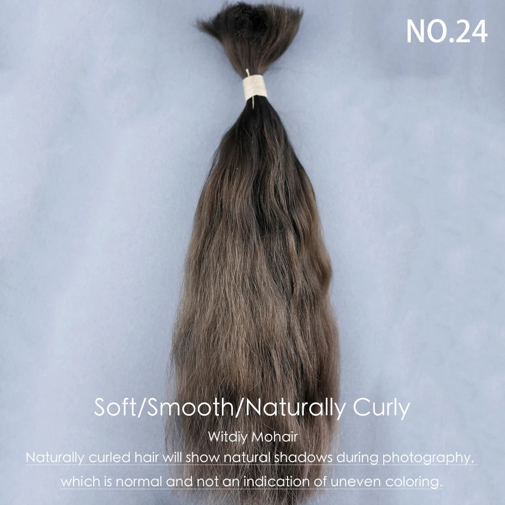 witdiy/23-26cm/mohair doll hair/organic hair/mohair hair bundles/Schengen hair/reborn doll wig/Blythe hair/mohair wig