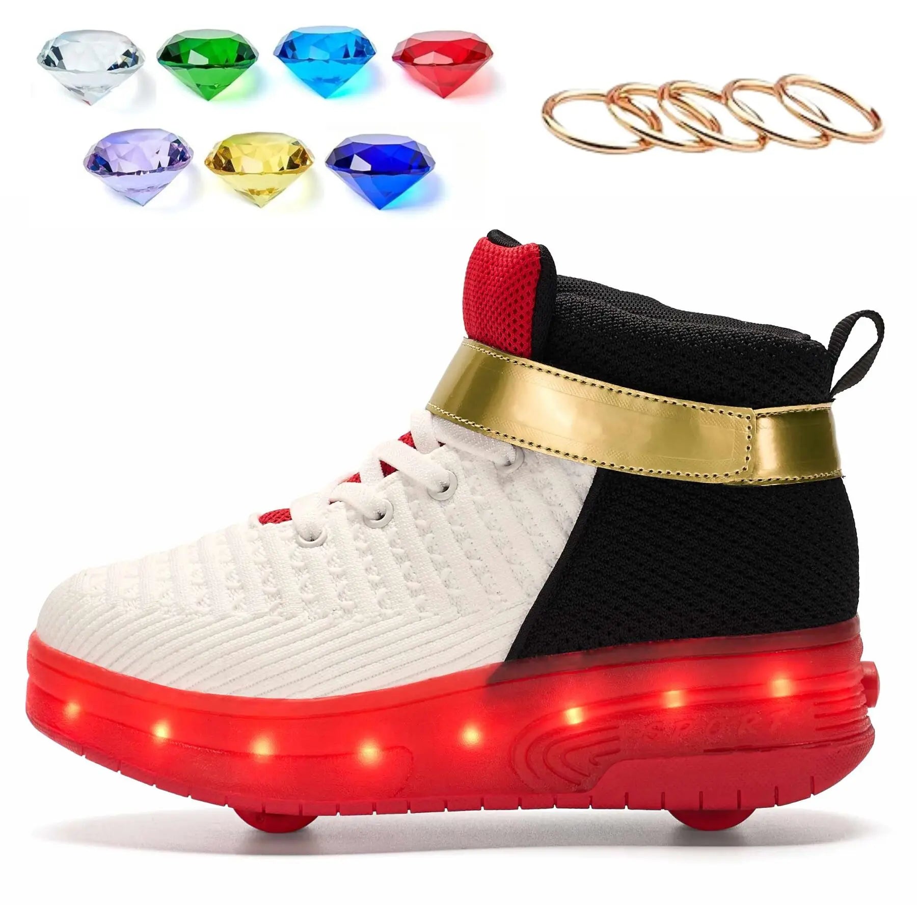 Shadow The Hedgehog Shoes Shadow Roller Skate Sonic Shoes For Boys Girls Kids
