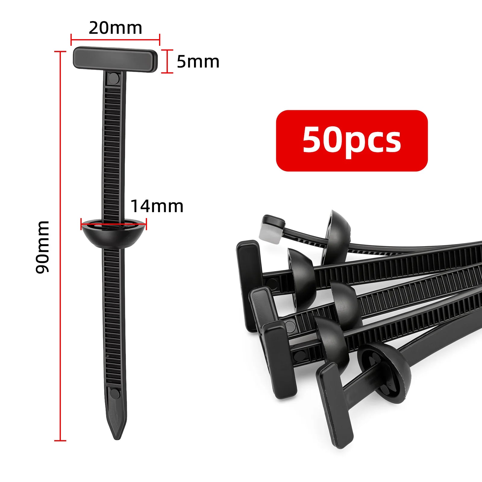 Universal Nylon Cable Tie Buckle Auto Fastener Screw Car Fender Trunk Engine Guard Panel Wire Management Secure Clip