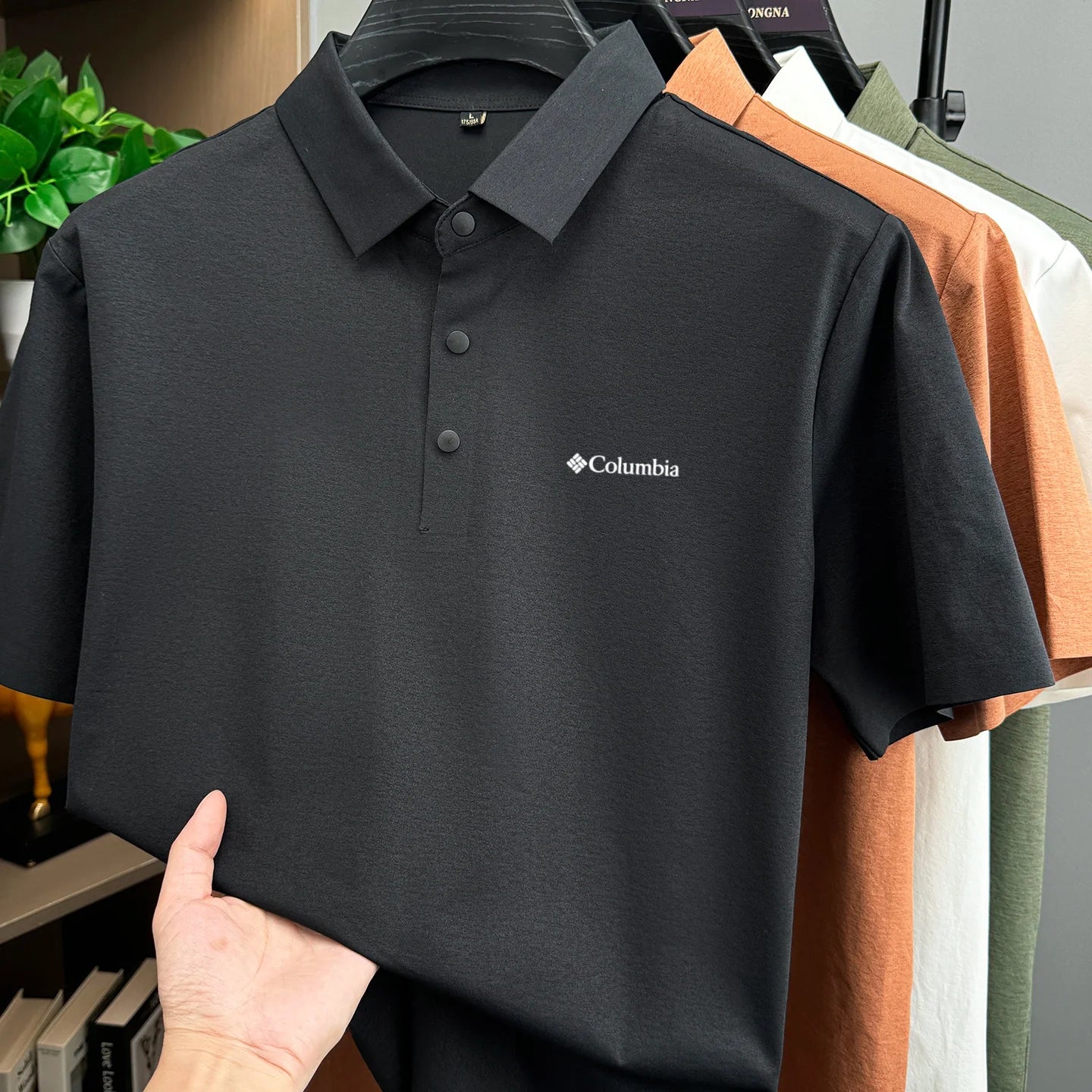High end brand polo shirt classic letter embroidery men's short sleeved comfortable breathable and casual 2026 summer new Tshirt