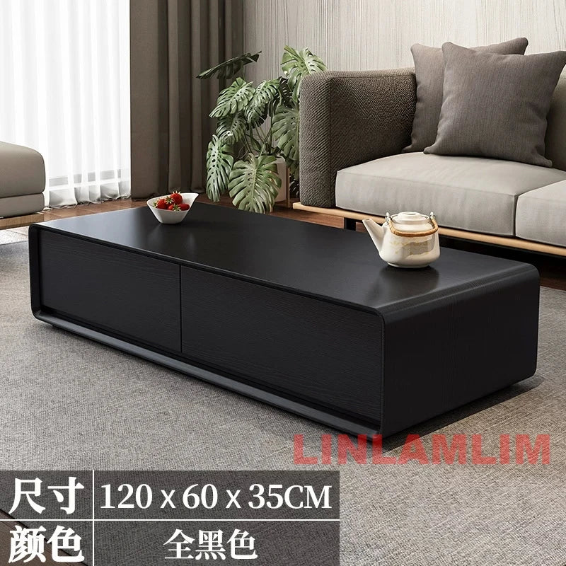 Modern White Living Room Furniture Set, Coffee Table and TV Stand with Storage Cabinets, Contemporary Entertainment Center Set